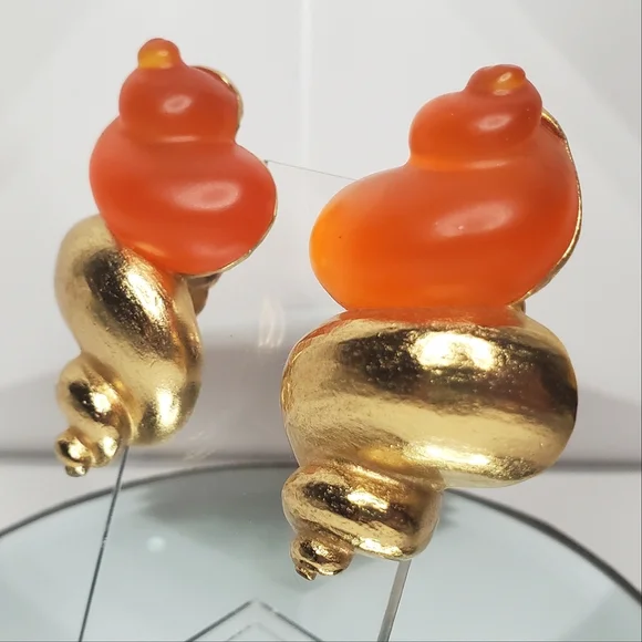 DIOR ROBERT GOOSENS Collectors Seashell Earrings - Picture 3 of 7